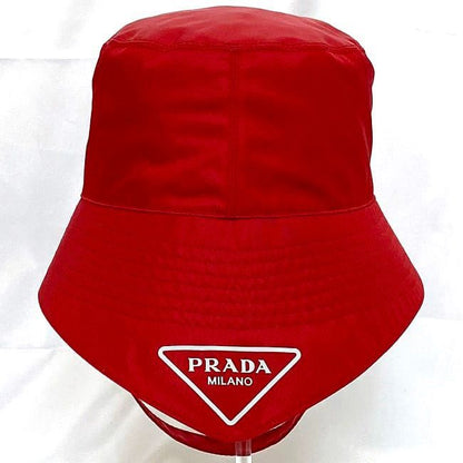 Prada Hat Red 2hc280 Excellent Condition Cleaned