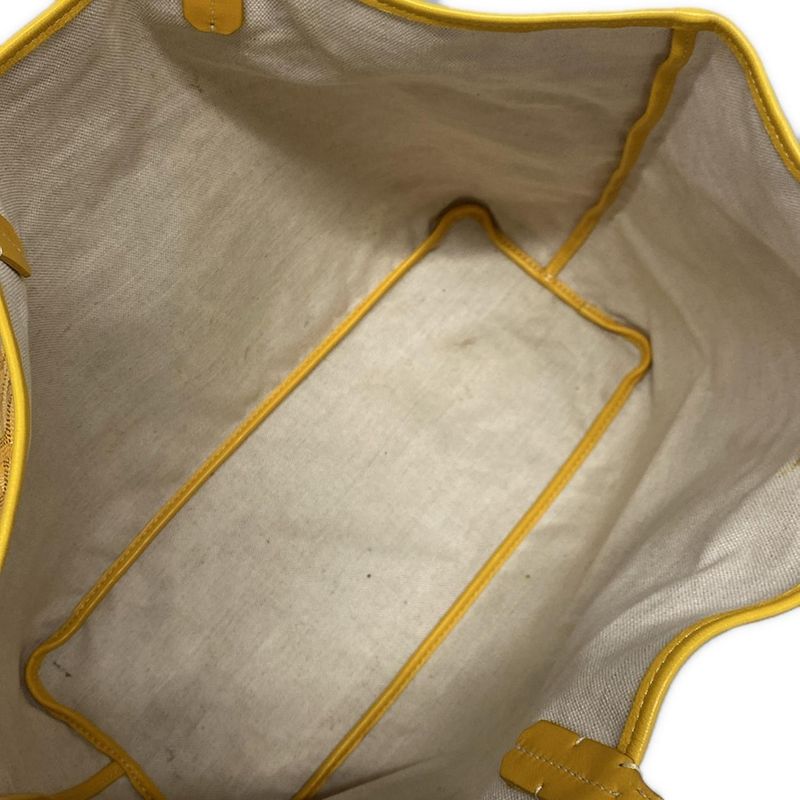 Goyard Saint Louis PM Yellow Leather Tote Bag