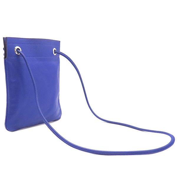 Hermes Shoulder Bag Sac Aline Mini Swift Blue Electric Silver Hardware Blue D