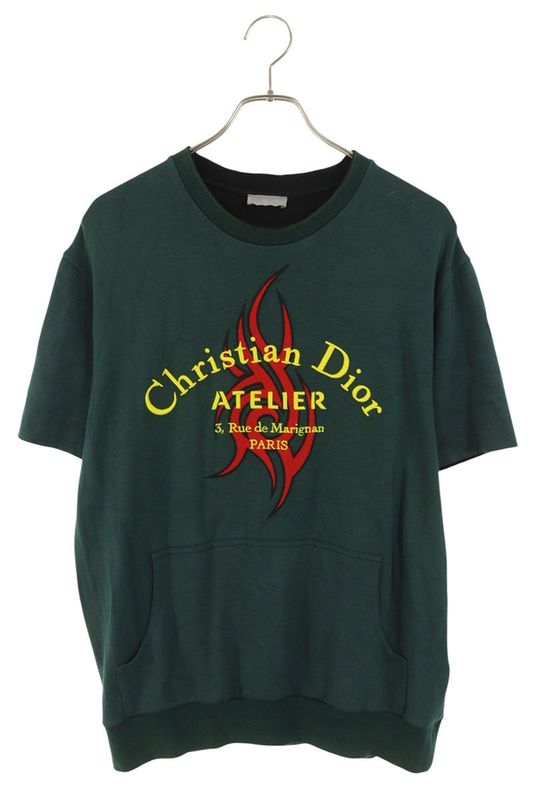 Dior Homme 18AW 833j626w7320 Atelier Logo Embroidered Sweatshirt Men's L