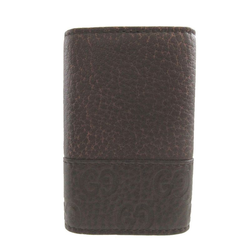 Guccissima 256433 Leather Brown 6-ring Key Case 1431 Gucci