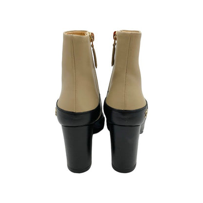 0180 Chanel Coco Mark Short Boots G31067 Size 34 Chanel Bicolor
