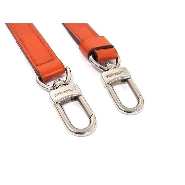 Louis Vuitton Leather Bag Strap Shoulder Orange — view 3