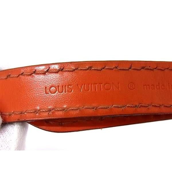 Louis Vuitton Leather Bag Strap Shoulder Orange — view 4