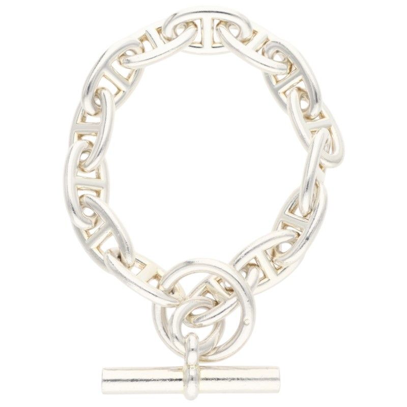 Hermes Chaine D'ancre GM Chaine D'ancre GM Silver Bracelet Men's 14link
