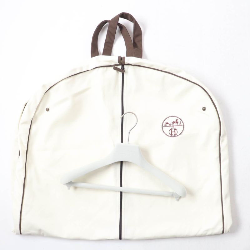 Hermes 22AW 2h0122db 100% Cashmere Double Face Coat With Belt Collarless Coat