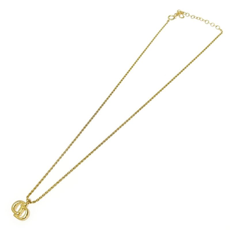 Christian Dior GP CD Logo Necklace Women's Gold 408156 Necklace