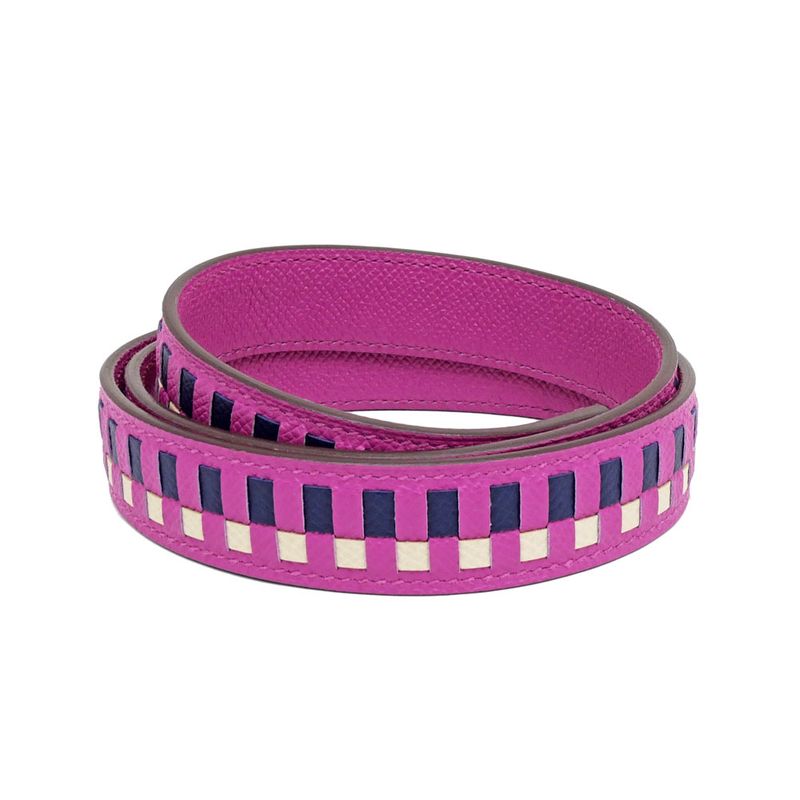 Hermes Bandouliere Tresage De 25 mm (0.98in) Vo-epson Magnolia Blue-c