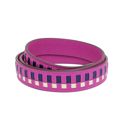 Hermes Bandouliere Tresage De 25 mm (0.98in) Vo-epson Magnolia Blue-c