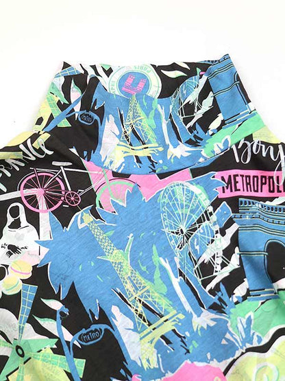 Balenciaga 20ss City Print Cotton Dress Mix XS