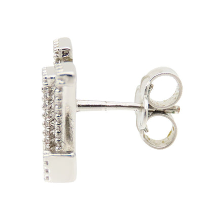 Louis Vuitton LV Iconic Strass Palladium Silver Earrings — view 3