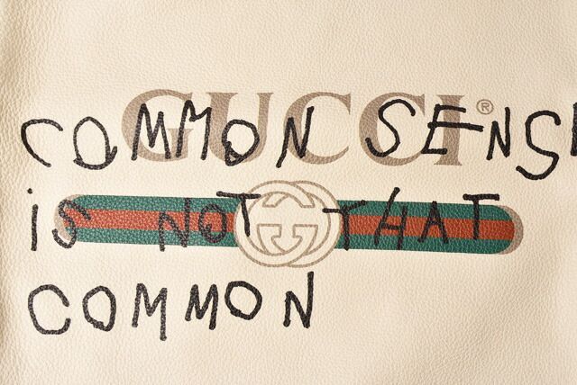 Gucci Backpack Drawstring Gucci Coco Capitan Collaboration Print White Black