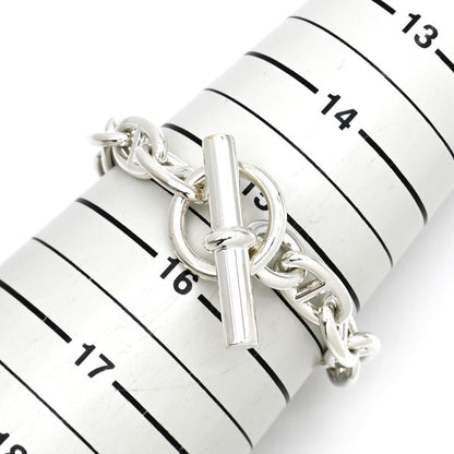 Hermes Bracelet Chaine D'ancre MM Silver 925 Silver 14 Frames Star Ring Silver