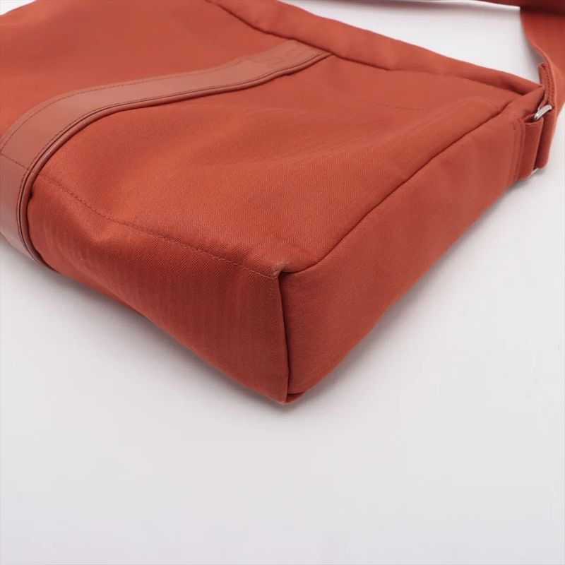 Hermes Acapulco Bassus Twirl Chevron Leather Shoulder Bag Crossbody Messenger