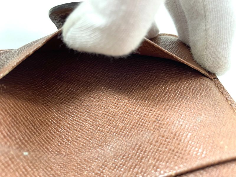 Louis Vuitton Monogram Compact Zipped Folding Wallet M61667 Brown Made In Spain
