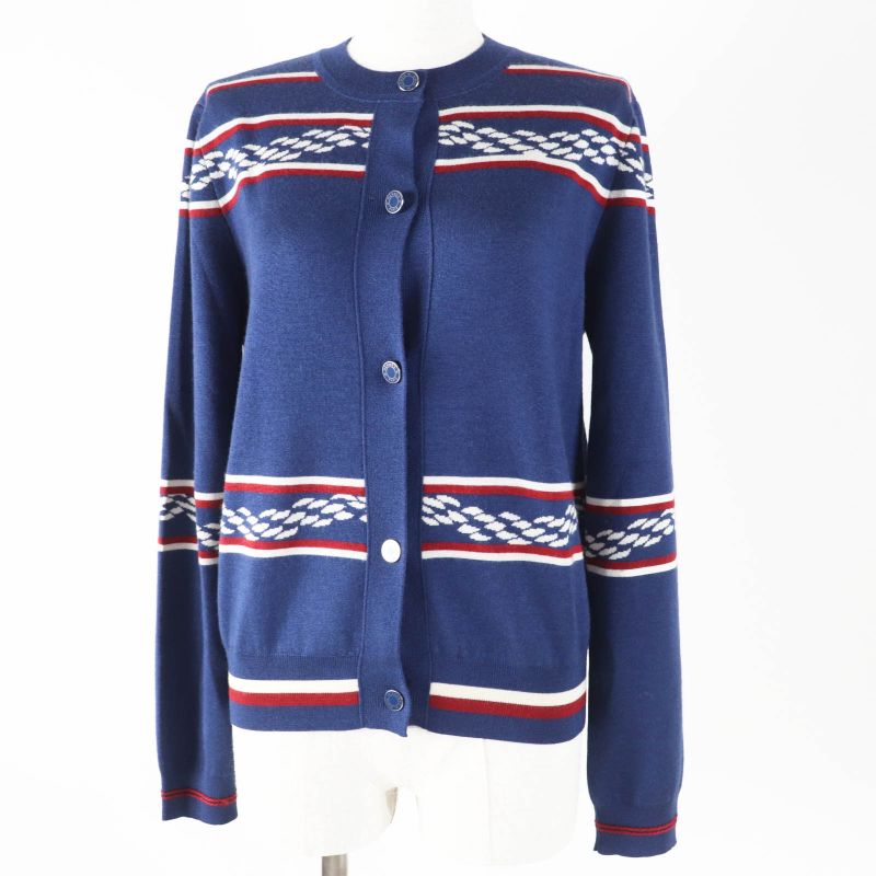 Hermes 23SS 3e2715d4 Cashmere Silk Canoe Chain Anchor With Serie Button