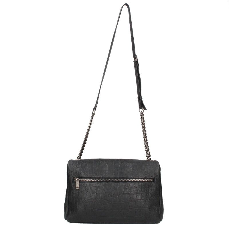 Saint Laurent Paris 620663 Monogram Croc Shape Pressed Chain Shoulder Bag Women