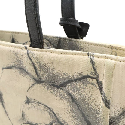 Chanel Coco Mark Camellia Tote Bag Shoulder Bag Shoulder Canvas Leather Off