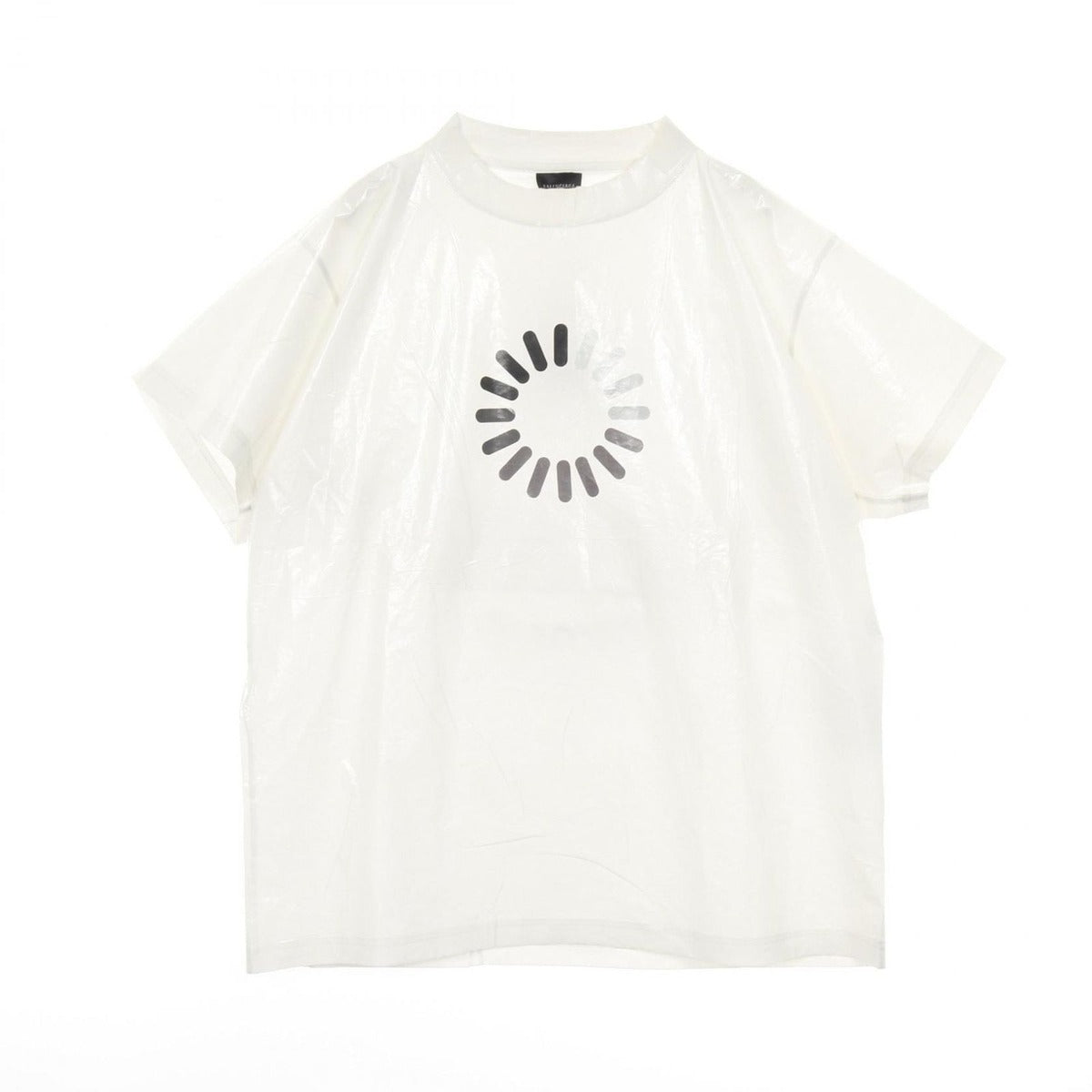 Balenciaga Top Loading Error Misplaced Gray Cotton Shirt