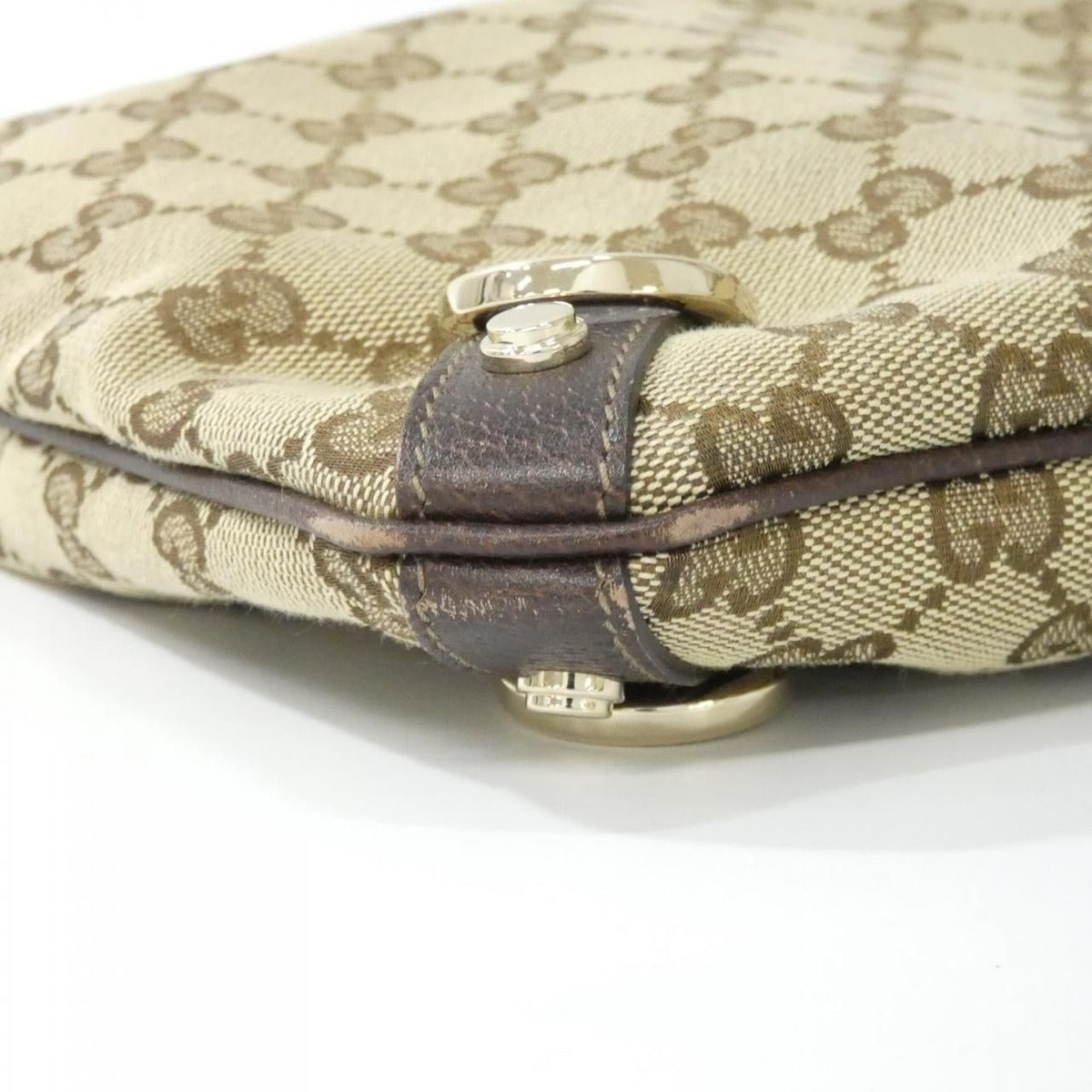 Gucci Shoulder Bag Canvas Brown — view 3