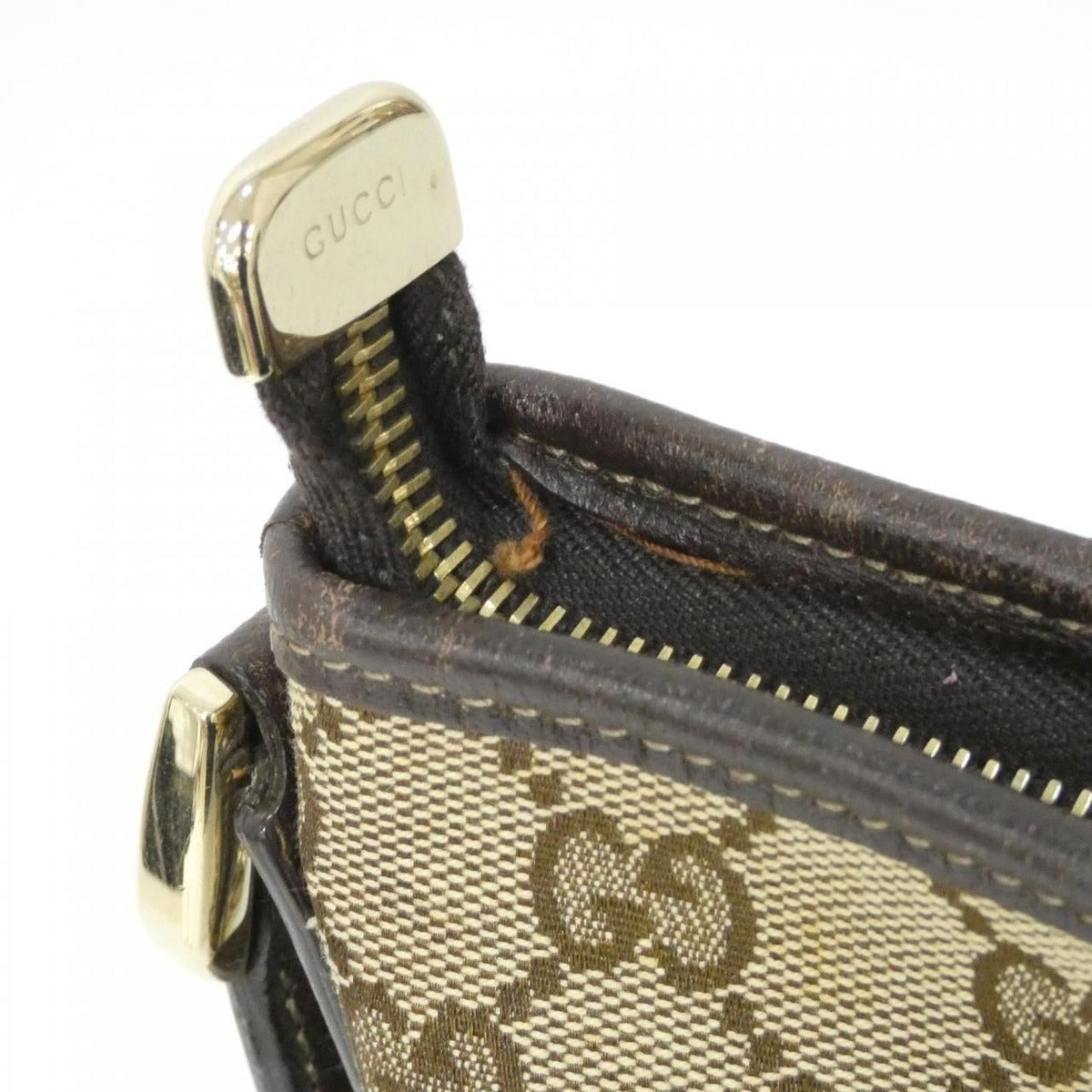 Gucci Shoulder Bag Canvas Brown — view 6