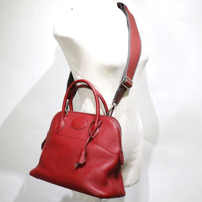 Hermes Bolide 31 Taurillon Clemence Rouge Ash Red □L Ladies Handbag