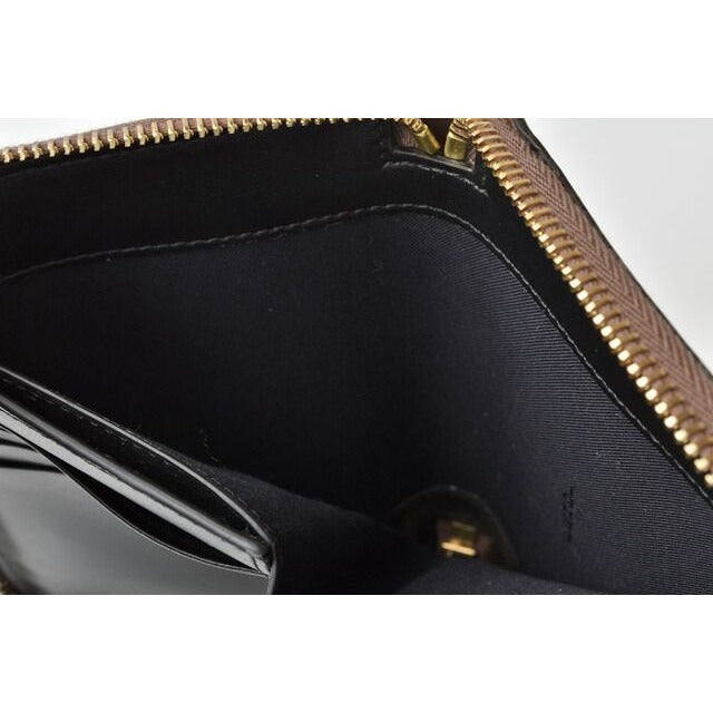 Fendi Wallet Zipper Foldable BY THE WAY Calf Leather Brown Black — view 7