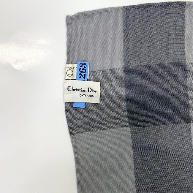 Christian Dior Shawl Grey Ctk286 Cleaned