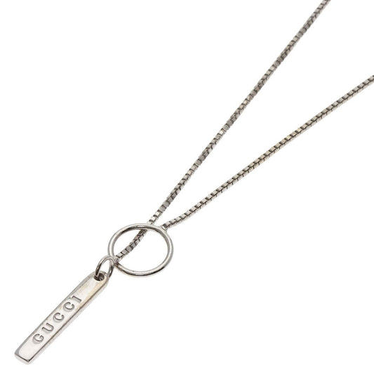 Gucci Lariat Necklace 18K White Gold