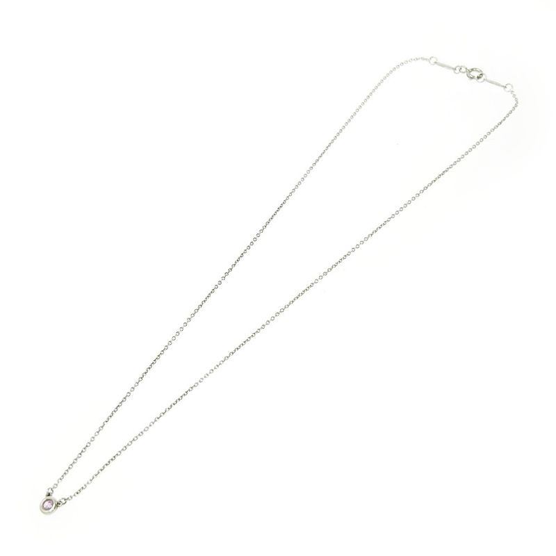 Tiffany & Co Tiffany & Co Silver Pink Sapphire by-the-Yard Necklace 1.6g 925