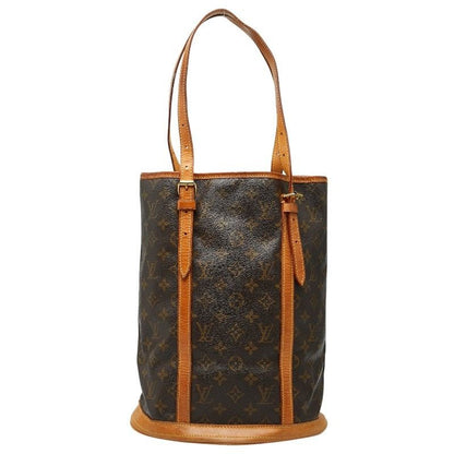 Louis Vuitton Monogram Bucket GM Tote Shoulder Bag Brown