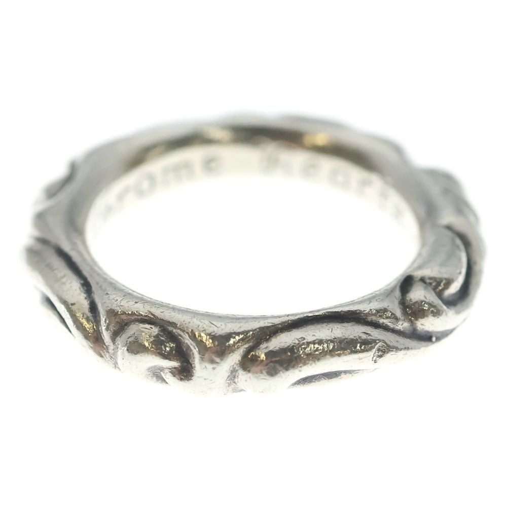 Chrome Hearts Scrl Band Scroll Ring Silver