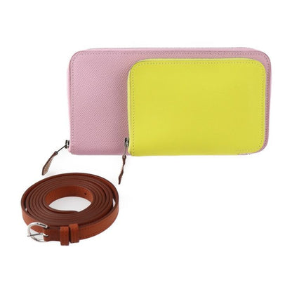 Hermes Nouveau Tougot Shoulder Bag Vaux Epson Vorsoft Mauve Sylvestre Lime