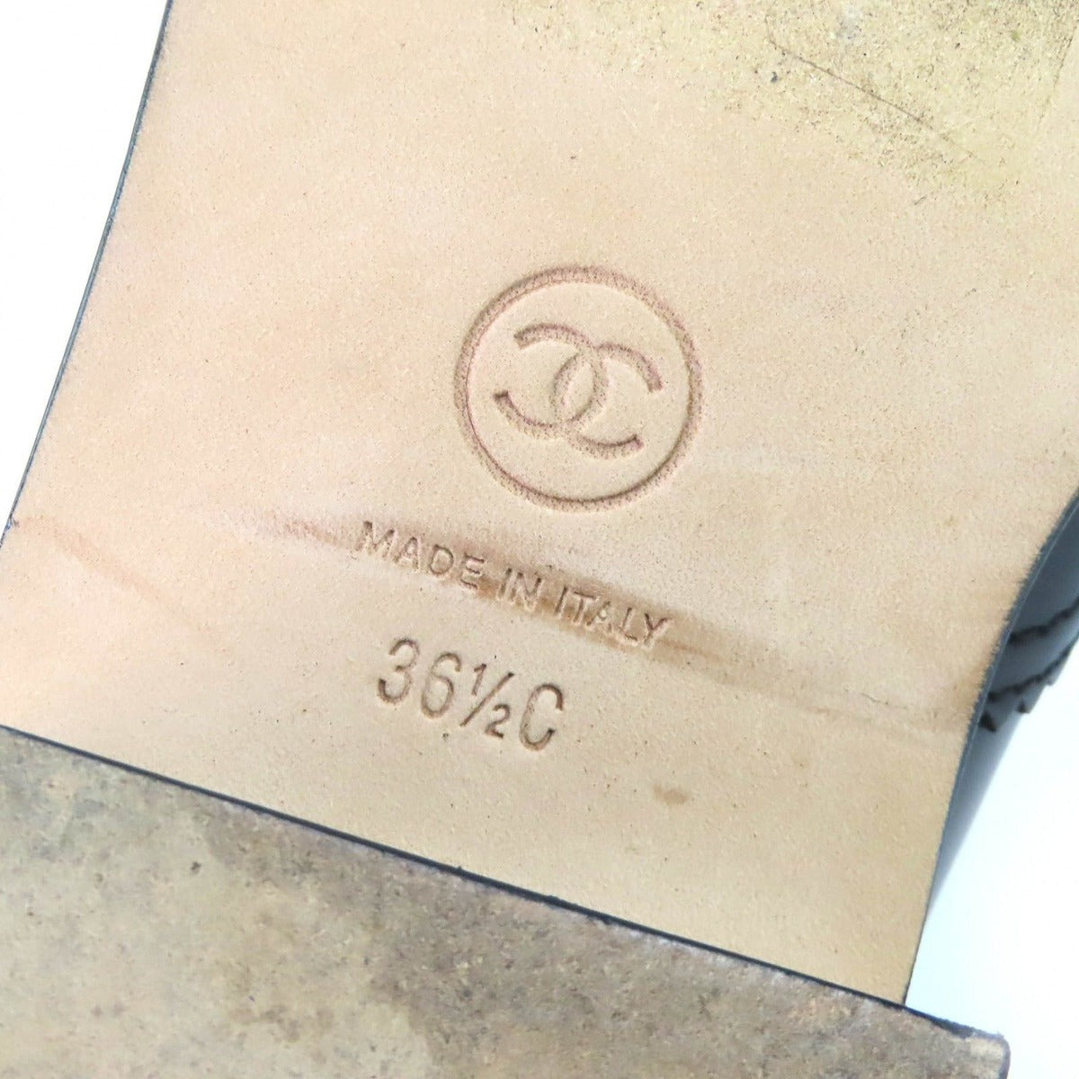 Chanel CC Logo Lace Up Cut Replacement Back Zip Leather Long Boots — view 13