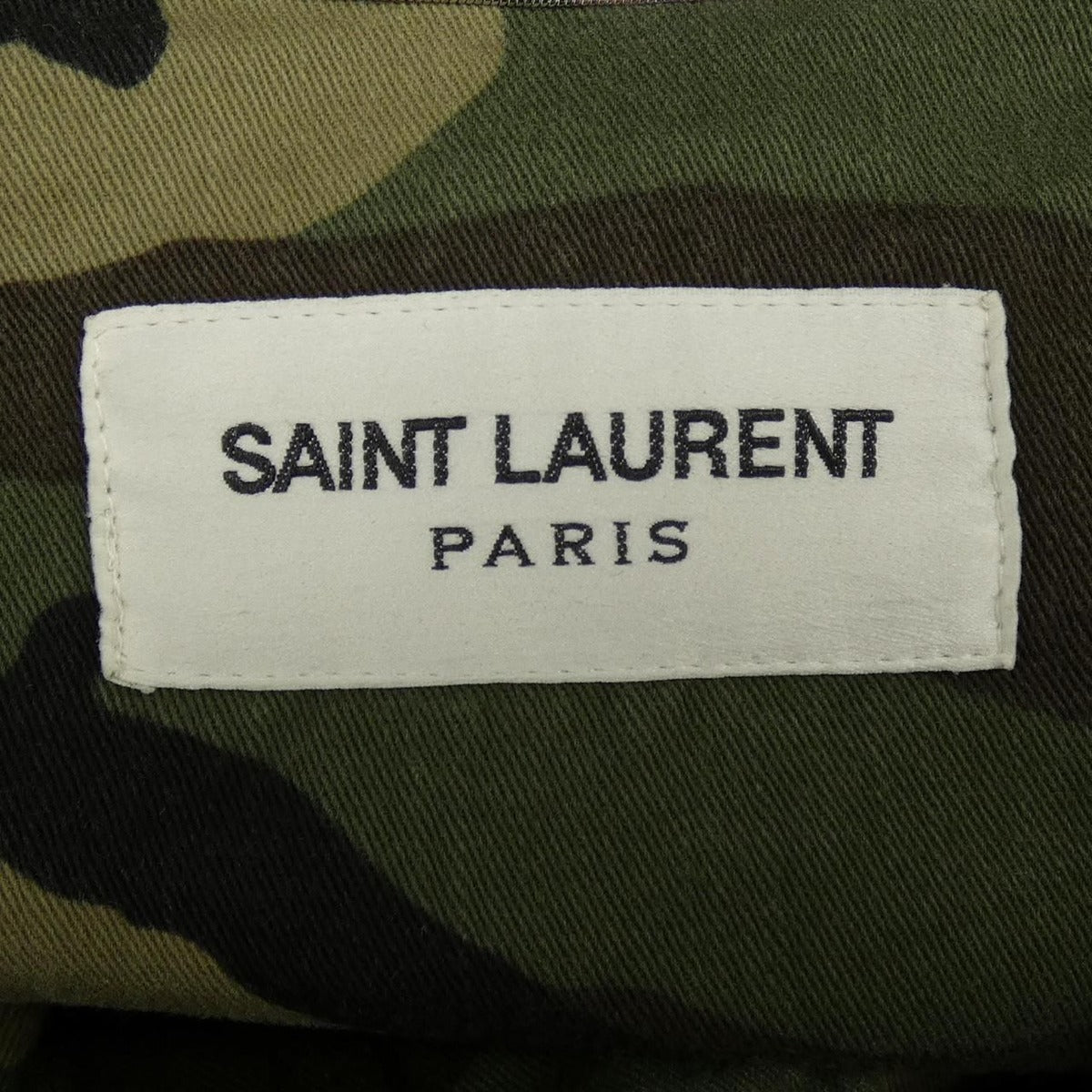 Saint Laurent Jacket Camouflage Khaki Style — view 4