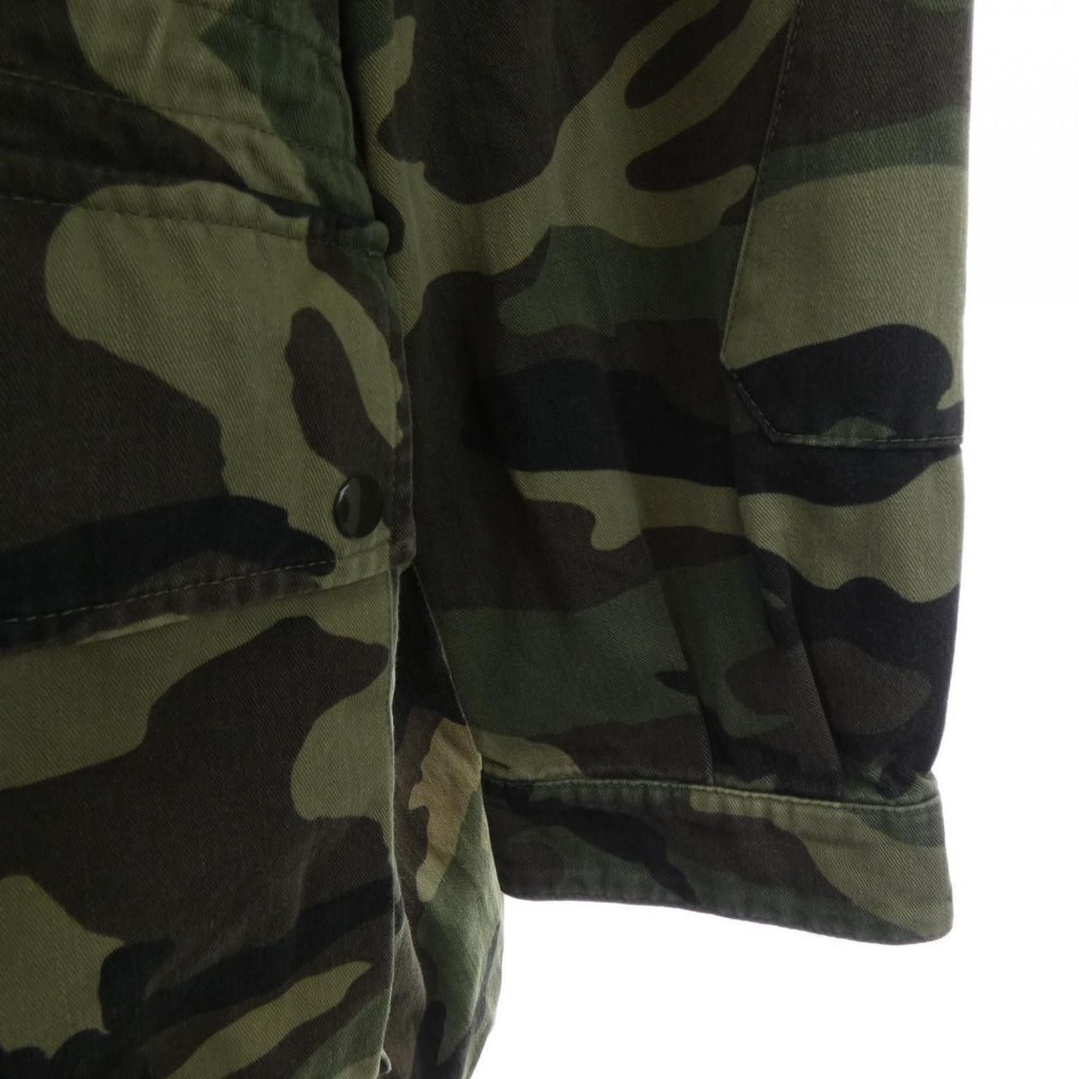 Saint Laurent Jacket Camouflage Khaki Style — view 6