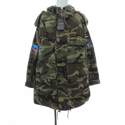 Saint Laurent Jacket Camouflage Khaki Style
