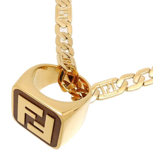 Fendi 21 Logo Ring Necklace