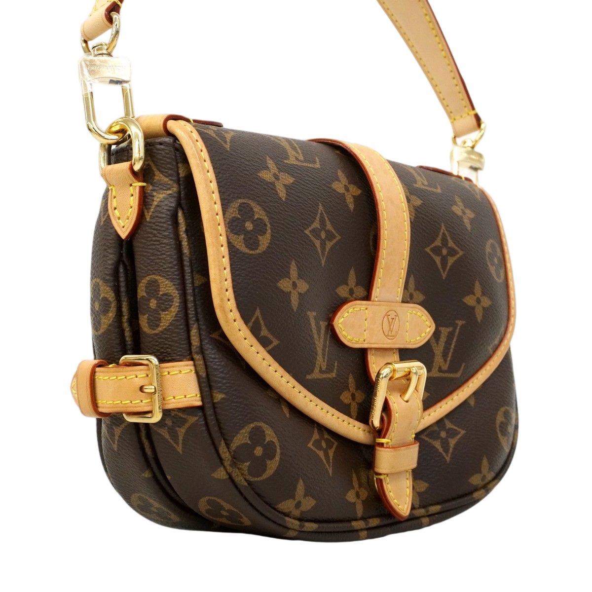 Louis Vuitton Handbag Monogram Saumur BB Brown 2-Way — view 2