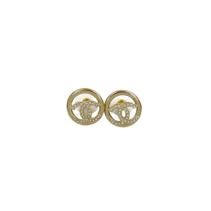 Chanel Coco Mark Motif Rhinestone Earrings Accessories 22AC