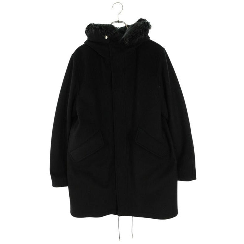 Dior Cashmere Blend Fur Coat 44