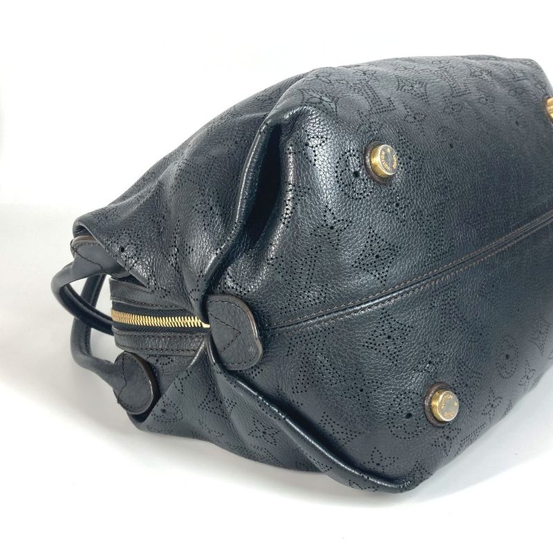 Louis Vuitton Shoulder Bag Galatea PM M93814 Monogram Mahina Leather Noir Black