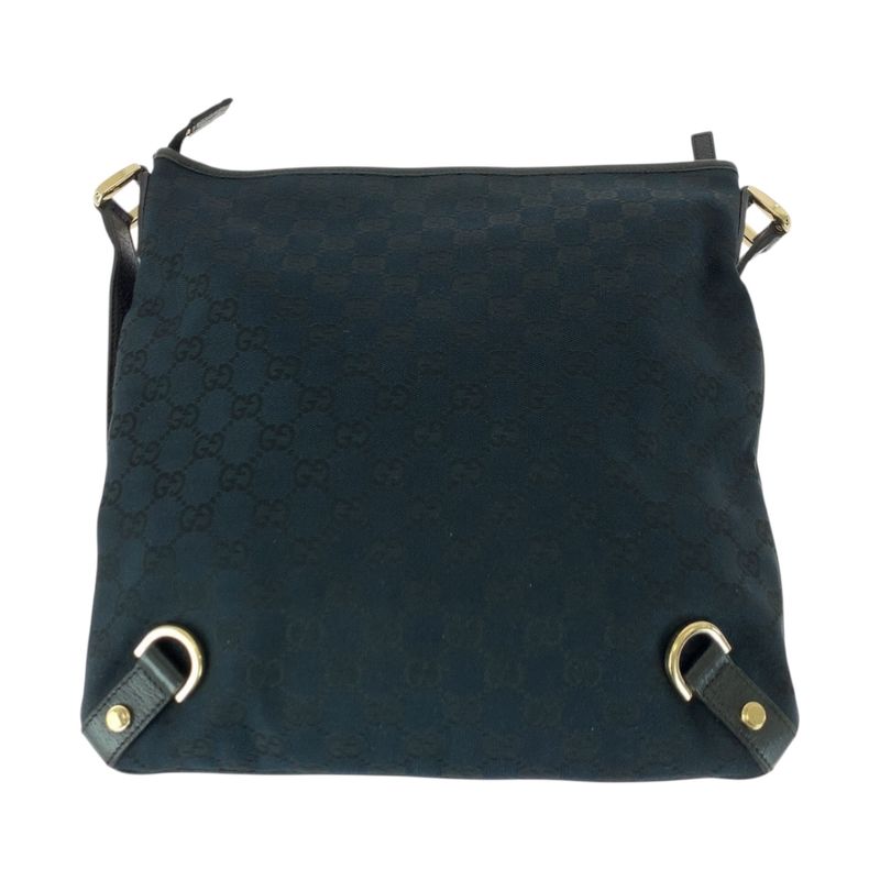 Gucci Abby Black Gold Hardware GG Canvas 131326 Shoulder Bag Women 505375