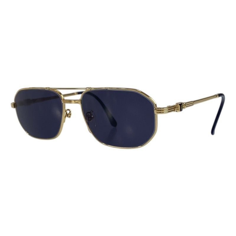 Yves Saint Laurent Vintage Gold Navy 5516 142 Sunglasses