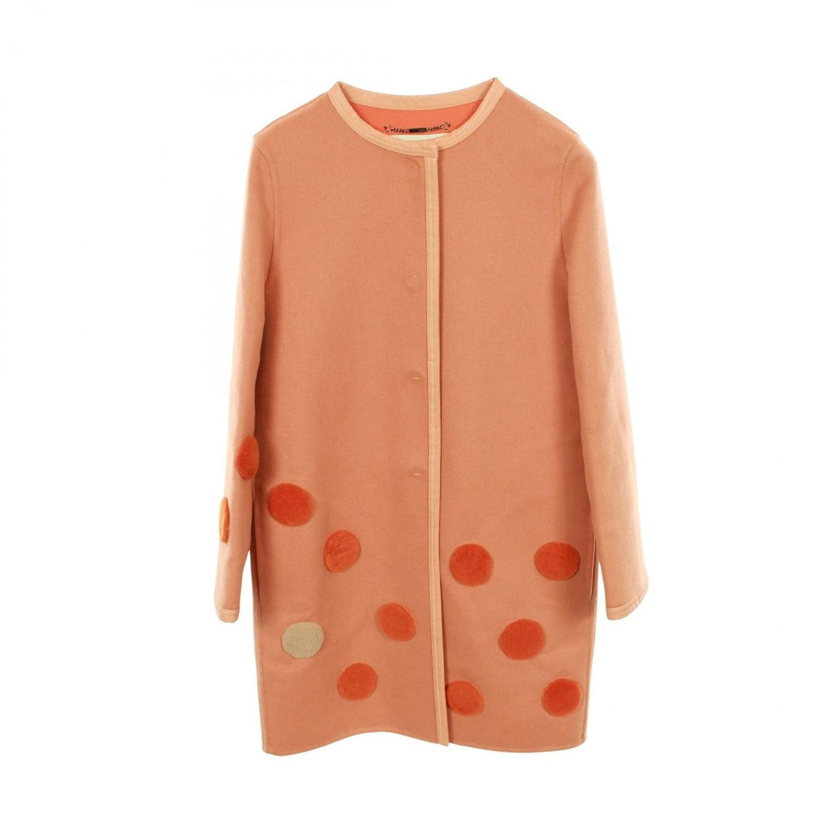 Fendi Orange Wool Coat Clothing Outerwear