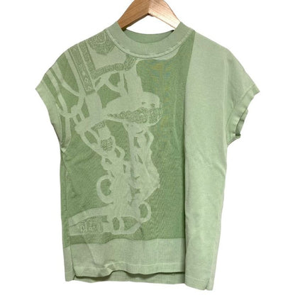Hermes Brides de GALA Knit Sweater Size 36 Green 25SS