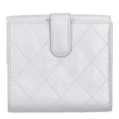 Chanel Matelasse Coco Mark W Hook Bifold Wallet Women