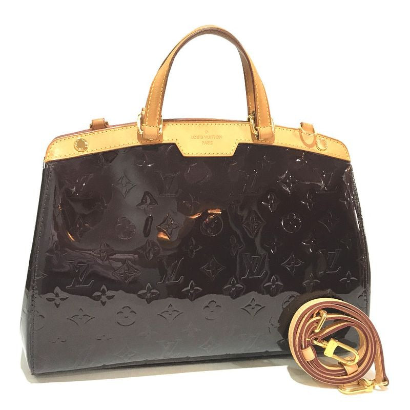 Louis Vuitton Handbag Blair MM Monogram Vernis Purple Taille Dombre