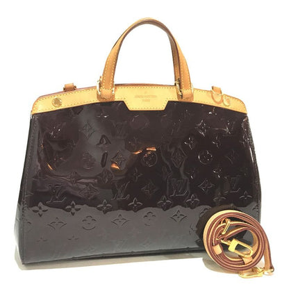 Louis Vuitton Handbag Blair MM Monogram Vernis Purple Taille Dombre