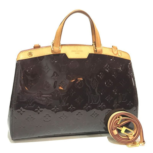 Louis Vuitton Handbag Blair MM Monogram Vernis Purple Taille Dombre